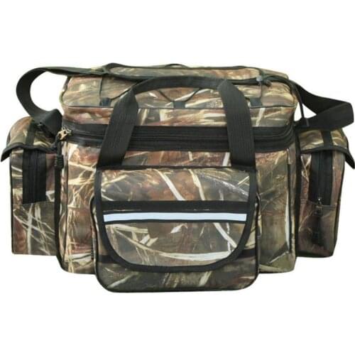 Multifunction Waterproof Fishing Bag 35*20*28cm High Capacity Fishing Tackle Lure Bag Shoulder Bag Nylon Waist Bag