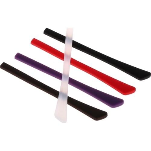 Soft Silicone Anti Slip Eyeglasses Glasses Temple Tips Accessories Square Hole Glasses Leg Sleeves