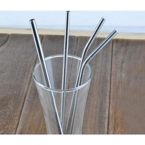 Stainless Steel Straw Bent And Straight Straw Drinking Straws Metal Straw Party Wedding Bar Drinking Tools