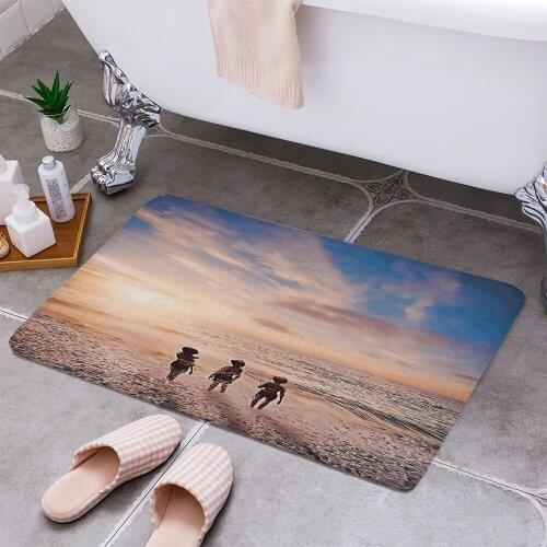 ATTACK ON TITAN Anti-slip Doormat Vacuuming Water Absorbing Kitchen Bedroon Bath Floor Mats Home Entrance Home Decora