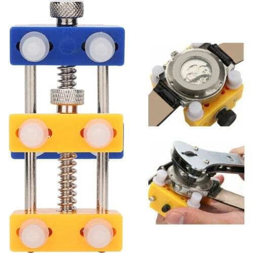 Adjustable Watch Back Case Cover Opener Press Closer Remover Watch Dial Fixing Holder Movement Dial Fixer Watchmaker Repair Tool