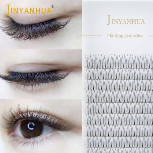 Natural Soft 2d 3/12Rows Eyelashes Mink Handmade Pre made Volume lashes Premade Volume Fans Eyelash Extension Fan Eyelashes