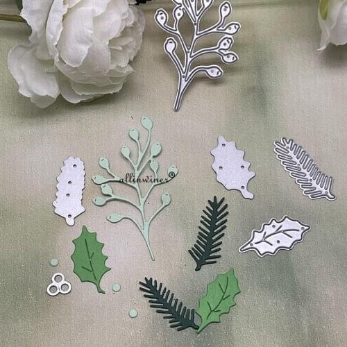 Fruit flower holly leaves DIY Craft Metal Cutting Die Scrapbook Embossed Paper Card Album Craft Template Stencil Dies