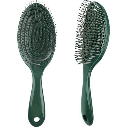 Hairbrush Anti Klit Brushy Haarborstel Women Detangler Hair Brush Bristle Nylon Scalp Massage Tangle Teaser Hair Brush Comb