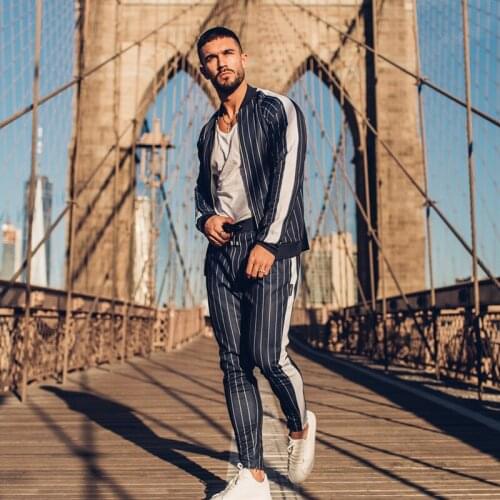 Spring Men Sportswear Tracksuit Loose Zip Up Jacket Male Running Jogging Outfits Casual Workout Set Sport Suit Sweatshirt+pant