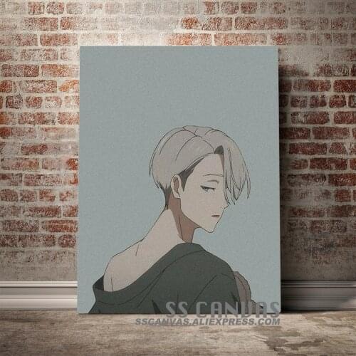 Victor Nikiforov Yuri on Ice Anime Canvas Painting Decor Wall Art Pictures Bedroom Study Home Living Decoration Prints Poster