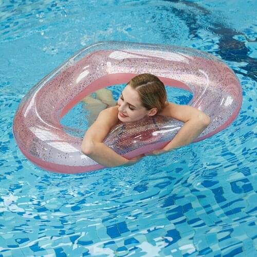 120cm Love Shape Inflatable Swimming Ring Floating Row Bed Pool Toys Inflatable Pool Toys Adult Toys for Women Water