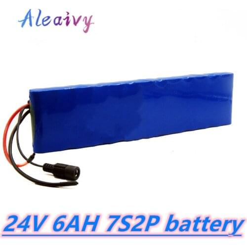 24V 7S2P 6AH Li-ion Battery Volt Rechargeable Bicycle E-Bike Electric battery pack 24v lithium battery baterias recargables