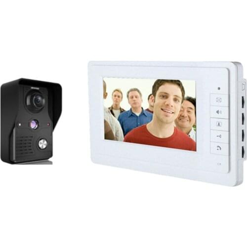 700TVL 7 Inch Screen Wired Intercom Video Door Phone 817-MK