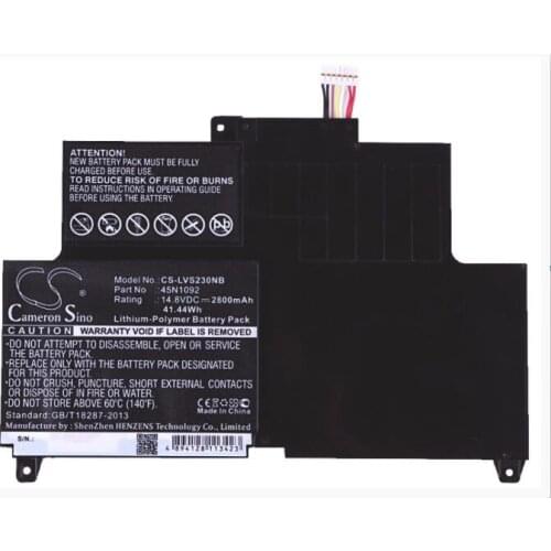 Cameron Sino 2800mAh battery for LENOVO ThinkPad Edge S230u S230u Twist S230u 45N1092 45N1093 45N1094 Notebook, Laptop Battery