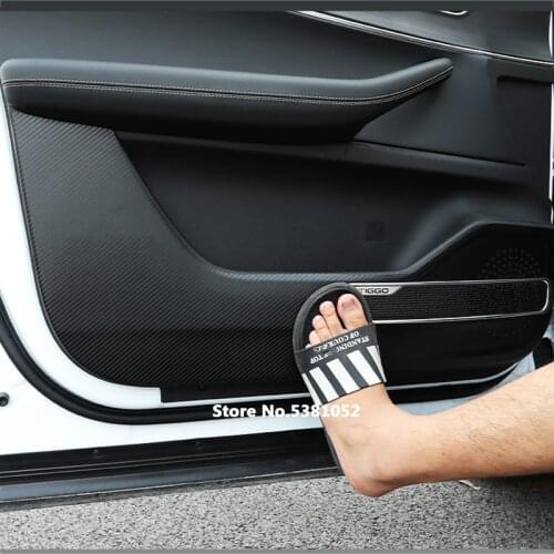 For Chery Tiggo 8 2018 2019 2020 Accessories Door Anti-kick Mat Pad Auto Door Protection Sticker Cushion Decoration Anti-dirty