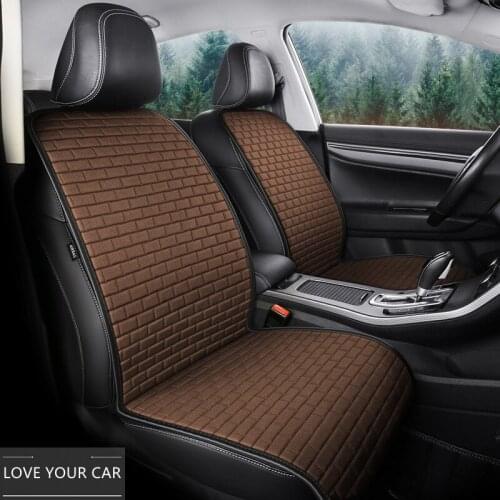 Three-piece diamond-shaped anti-slip car seat cushion without backrest, universal for all seasons