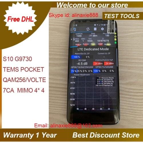 Free shipping dhl + S10 G9730 Tems pocket Handset ,support 7CA & 4X4 MIMO & VOLTE & QAM256 testing