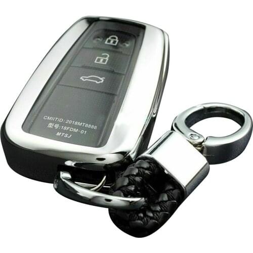 Car Key Fob Cover Case Key Bag Chain For Toyota RAV4 Highlander Camry Corolla Kluger 86 Car-Styling Holder Shell Keychain Protec