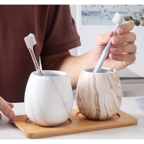 Mouth cup Bathroom supplies Couple ceramic toiletries Brushing cups