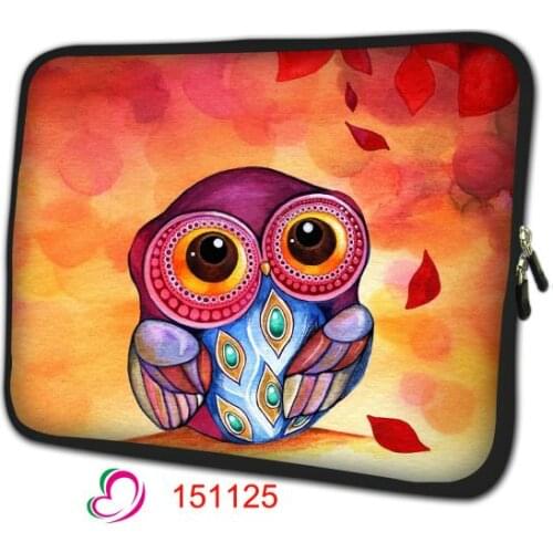Night owl 14 15 13.3 15.6 Soft Sleeve Bag For Apple Macbook Pro Air 2018 11 13 Coque Cover For Mac Book A1708 A1342 McBook