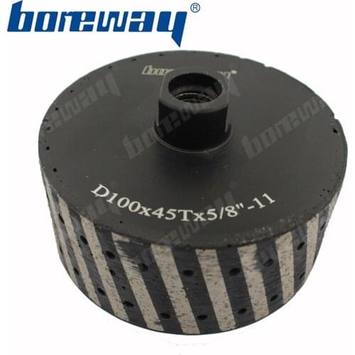 D100*45T*5/8"-11Diamond Resin Filled Drum Polishing Wheel For Stone Basin Processing Free Shipping
