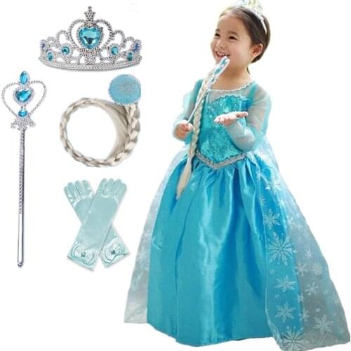 Kids Halloween Costume For Girls Carnival Party Fancy Dress Up Children Princess Christmas Birthday Cosplay Disguise Clothes