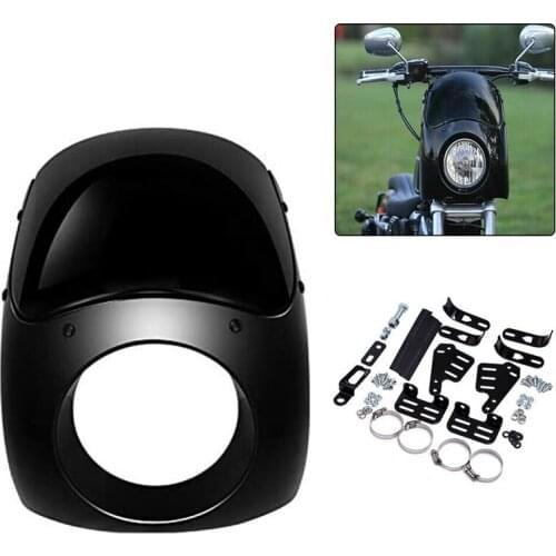 Motorcycle Headlight Fairing Covers Screen Windshield Cover Kit for Sportster XL 883 Dyna Street Glide