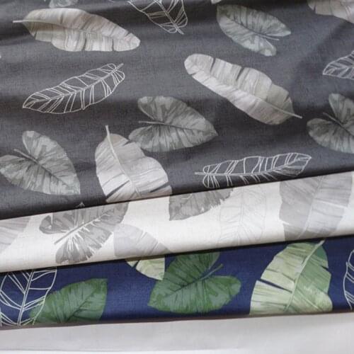 No fluorescent agent 100% Cotton Cartoon print cloth baby child quilt Bedding Handmade dress clothes fabric Leaf pattern meter