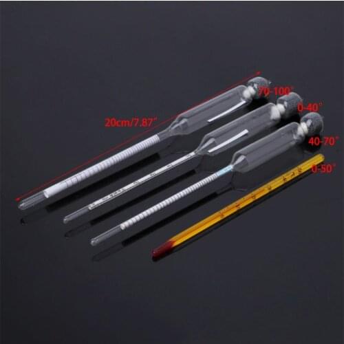 Hydrometer Hydrometer Tester Vintage measuring bottle wooden box Set Tools Alcoholmeter Alcohol Meter Wine Concentration Meter