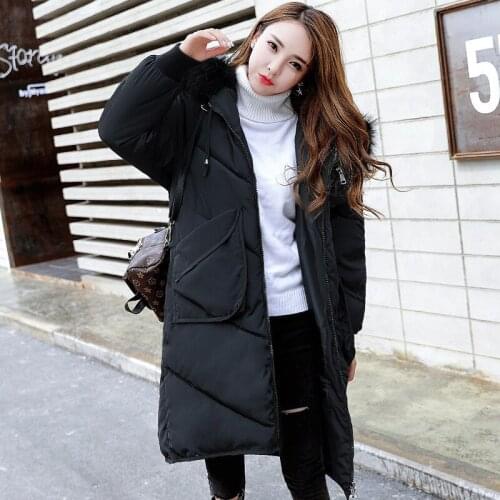 Cotton-padded Rushed Zipper Clothes Girls Long Fund 2019 Winter New Heavy Seta Lead Korean Easy Will Overknee Thickening Cotton