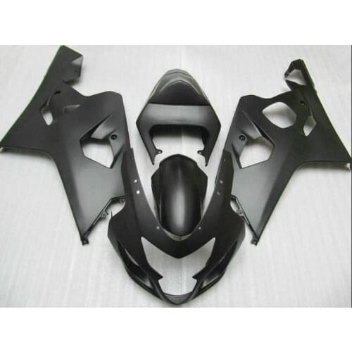 Free customize ABS fairing kit for GSXR600 GSXR750 2004 2005 K4 GSXR 600 750 04 05 all matte black fairings set yellow red