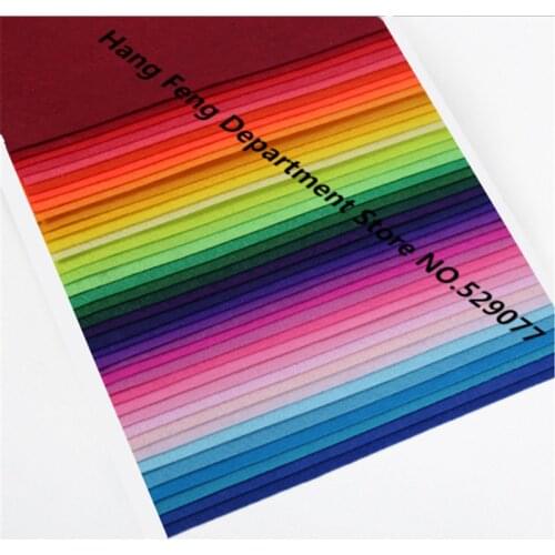 40pcs 1mm Nonwoven Fabric DIY Dolls Crafts Felt Cloth Hand Sewing Toys Polyester Set Material For Decoration Exhibition 15*10cm