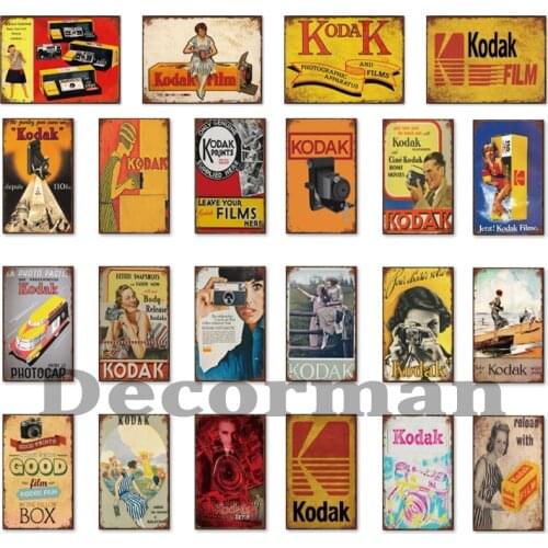 [ Mike86 ] Kodak Film Camera Retro Tin signs wall decor Club Bar Iron Painting art LTA-1717 Mix order 20*30 CM