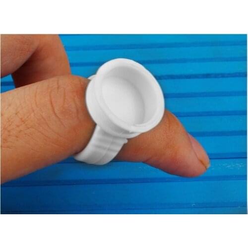 100PCS BIG Size Disposable False Eyelash Glue Holder Ring Pallet for Eyelash Extension Tattoo Pigment