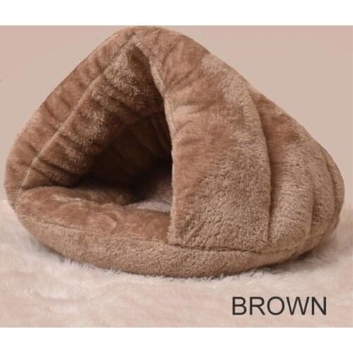 Pet Dog Cat Cave Igloo Cages Bed Basket House Kitten Soft Cozy Indoor Cushion Kennel Cages