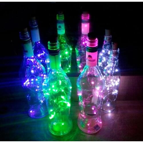 10X 30LEDs 3M Bottle Stopper Christmas Garland Copper Wire LED String Lamp Fairy lights For Indoor New Year Wedding Decoration