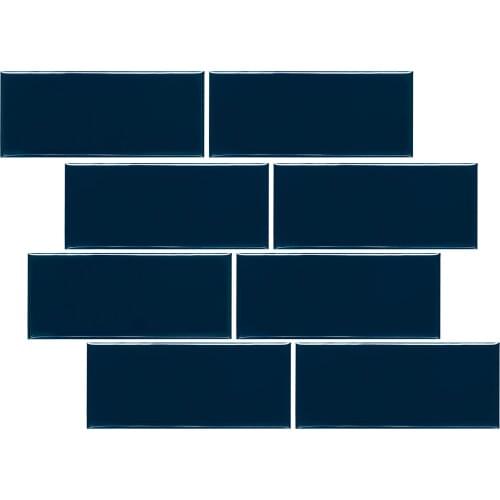 Peel and Stick backsplash tile self-adhesive backsplash shiny tiles 3D wall sticker subway wallpaper 10*8.4 inch/sheet