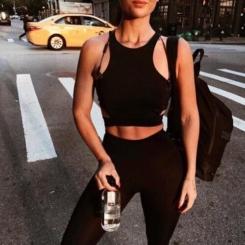Sexy Women Sports Bra Top Female HollowOut Racerback Sleeveless Fitness Gym Running Yoga Vest Tank Crop Top Activewear Brassiere