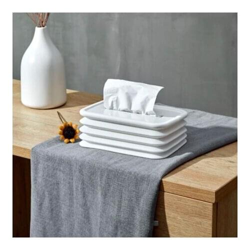 Silicone Foldable Tissue Box Environmental Protection Home Tissue Container Towel Napkin Tissue Holder Case for Office Home Car