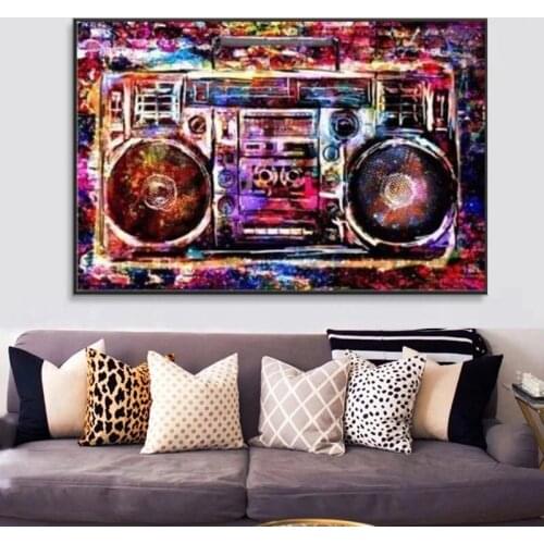 Modern Colorful Graffiti Street Art Mural Poster Family Room Childrens Room Bedroom Wall Decoration Canvas Art (no Frame)