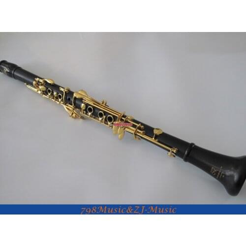 SR New Grenadilla Black Wooden Ebony A Clarinet With Mouthpiece Gold Plated Keys