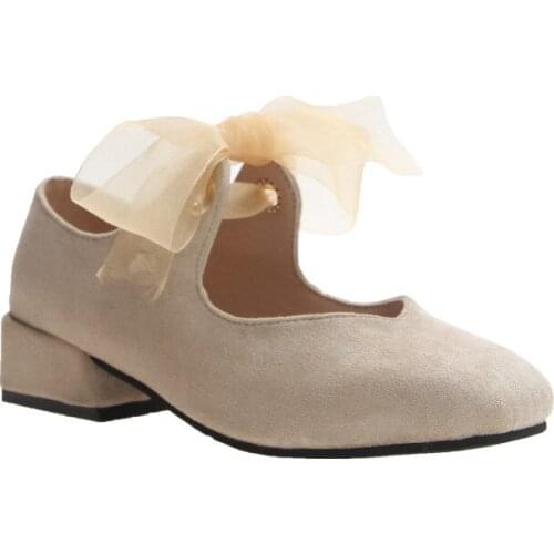 Single Shoes Female 2019 New Grandma Shoes Thick Retro Fairy Shoes With Late Night Gentle Retro Autumn Wild