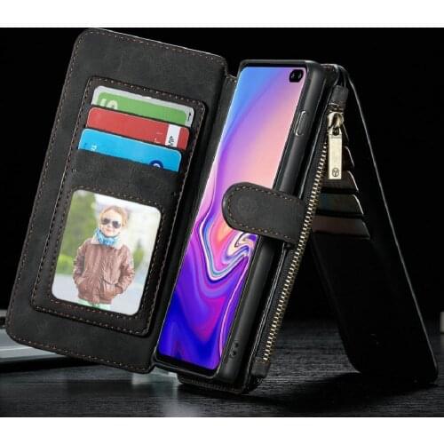 Vintage Retro Leather Case Credit Card Holder Phone Wallet Bag Cover For Samsung Galaxy s8 S9 Plus S10 5G S10E Note 8 9 10 Note9