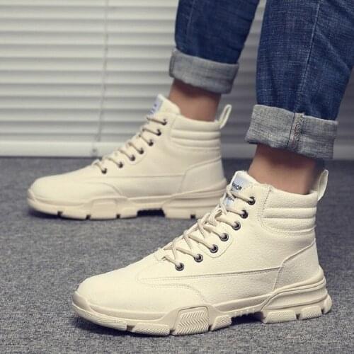 ZEEKSON New Winter 2020 Korean the Trend of High-top Martin Boots Fashion Casual Outdoor Tide Shoes All-match Mens Sneakers