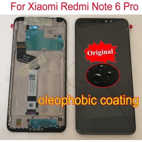 Original Best Working Xiaomi Redmi Note 6 Pro note6 pro LCD Display 10 point Touch Screen Digitizer Assembly Sensor With Frame
