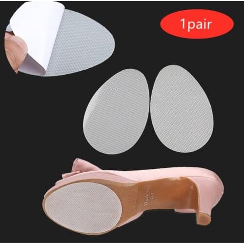 1 pair Non Slip Insole Forefoot High Heels Sticker Shoe Pads Sole Protector Self Adhesive