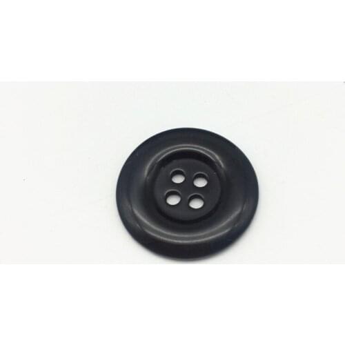 20pcs 30mm Black Resin Round 4 Holes Buttons Sewing Clothing Accessories DIY Crafts