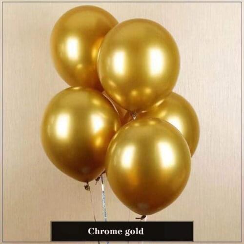 20pcs12 Inch Chrome Metal Balloon 2.8g Thickened Valentines Day Balloon Wedding Room Wedding Decoration Solid Color Balloon 009