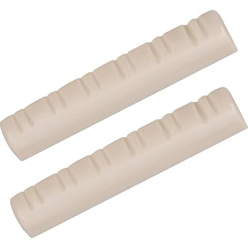 2x Slotted Nut For Wood Acoustic 12 String Guitar Parts Accessories