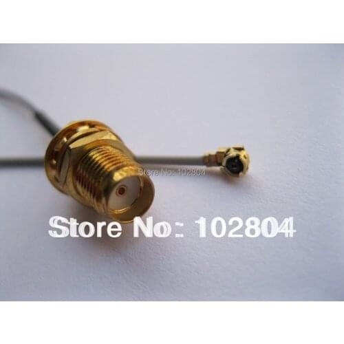 400 pcs SMA Female Jack Connector to IPX U.FL 1.13 Antenna WiFi Cable 120mm