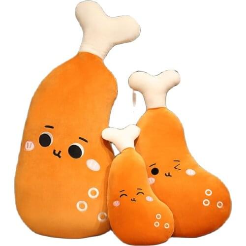 50/75/100CM New Chicken Leg Toy Chick Wing Drumstick Expression Fried Rice Noodles Pillow Cushion Funny Birthday Gift Home Decor