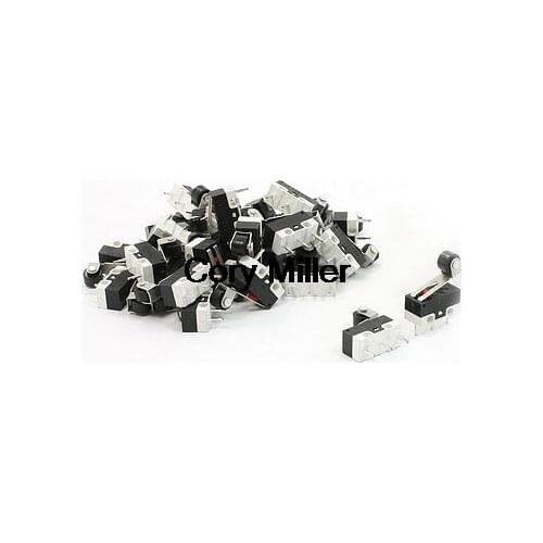 AC 125V 1A NO+NC SPDT Momentary Short Hinge Roller Lever Micro Switch