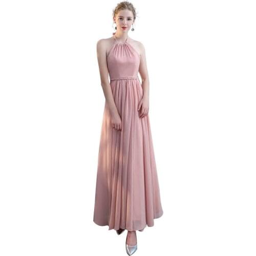 AECU Plus Size Chiffon Party Dress Prom Dresses Elegant Chiffon A-line Dress Formal Evening Dress Chiffon Bridesmaid Dress 2021