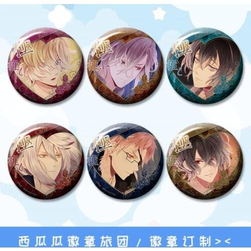 Anime DIABOLIK LOVERS badge around 58 mm Icons Buttons Round Pins